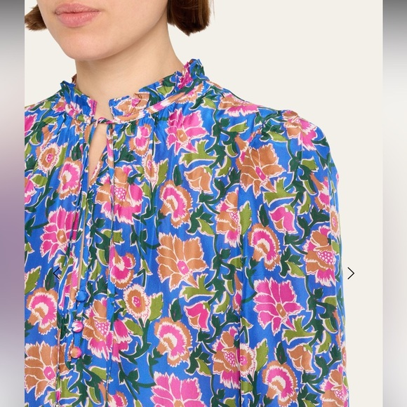 NWT Veronica Beard Sarong Floral Print Hawken Dress Size 4 - Picture 5 of 11